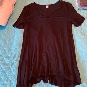 Short sleeved black shirt